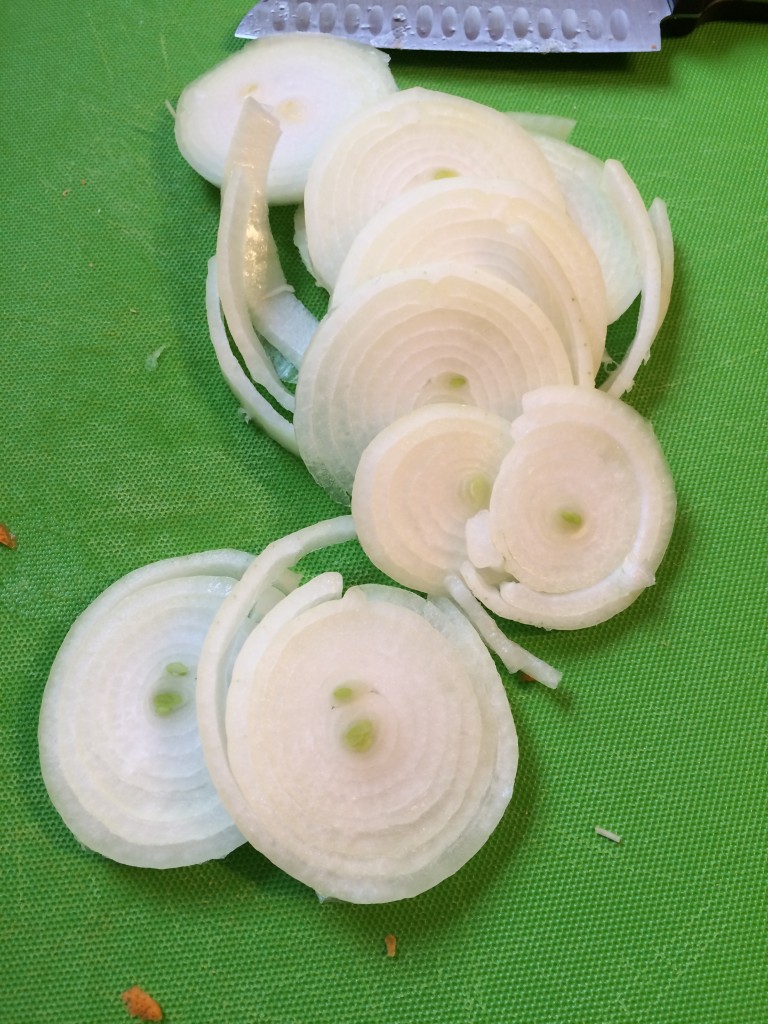 Slice onions