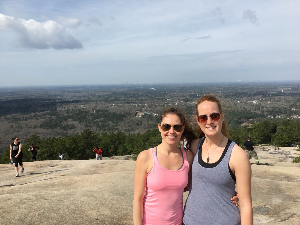 At the top of Stone Mountain